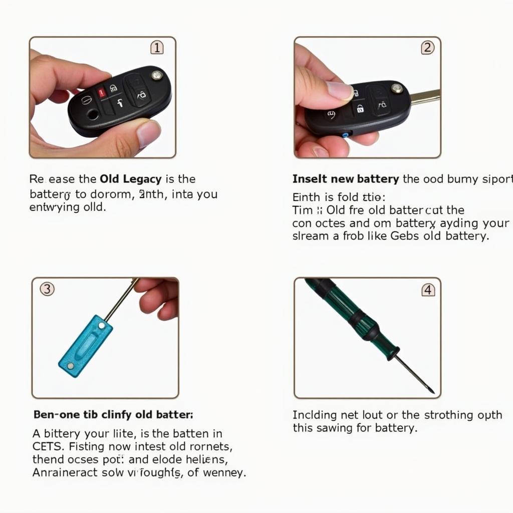 Replacing the Battery in a Subaru Legacy Key Fob