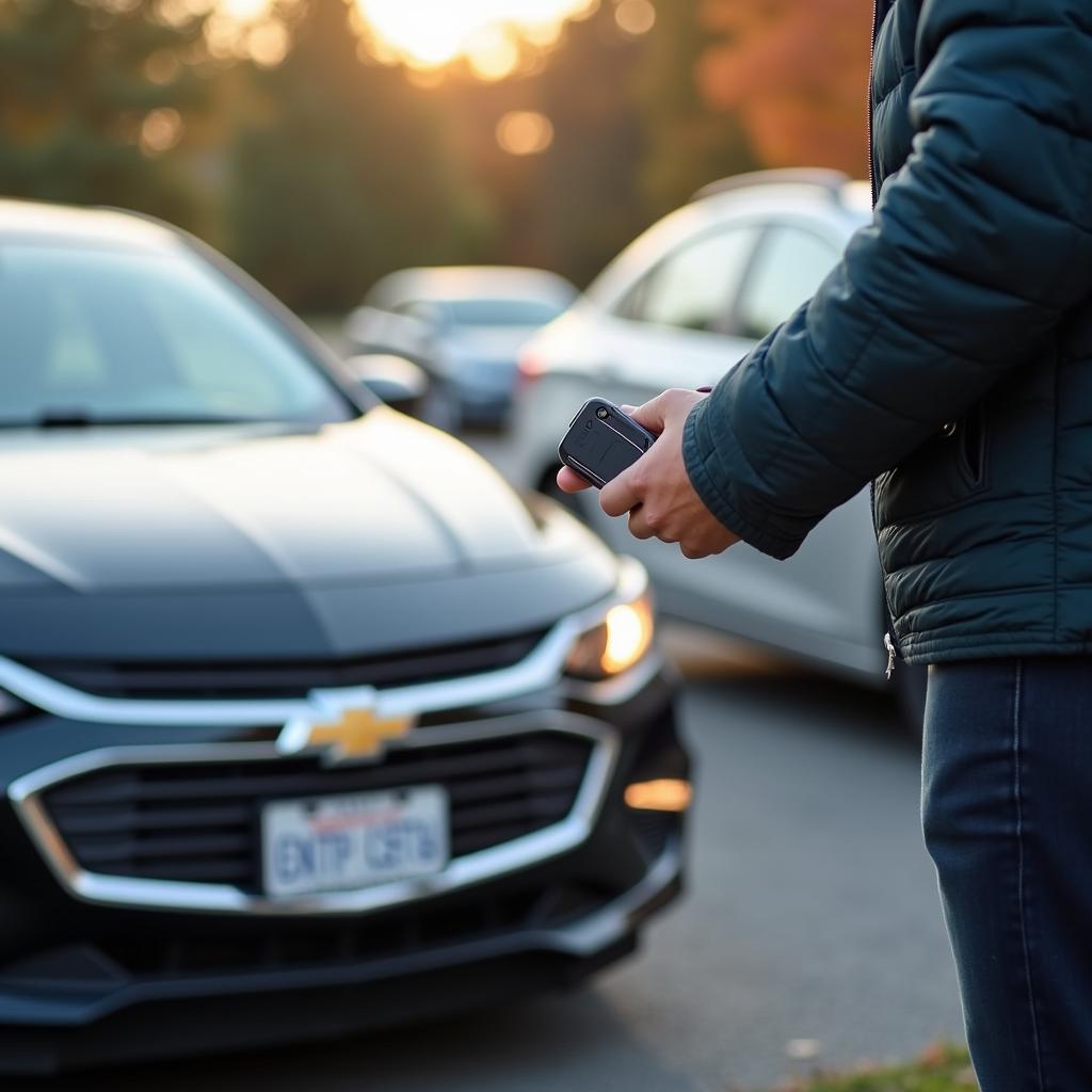 Testing the Range of a Chevrolet Malibu Key Fob