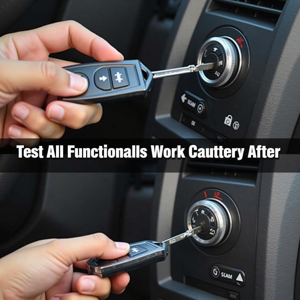 Testing the Dodge Ram Key Fob Functionality