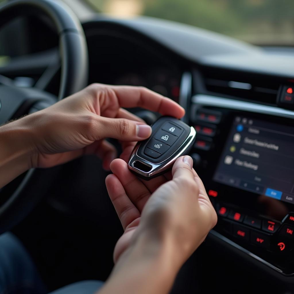 Testing the New Key Fob Battery in a 2020 Toyota Camry