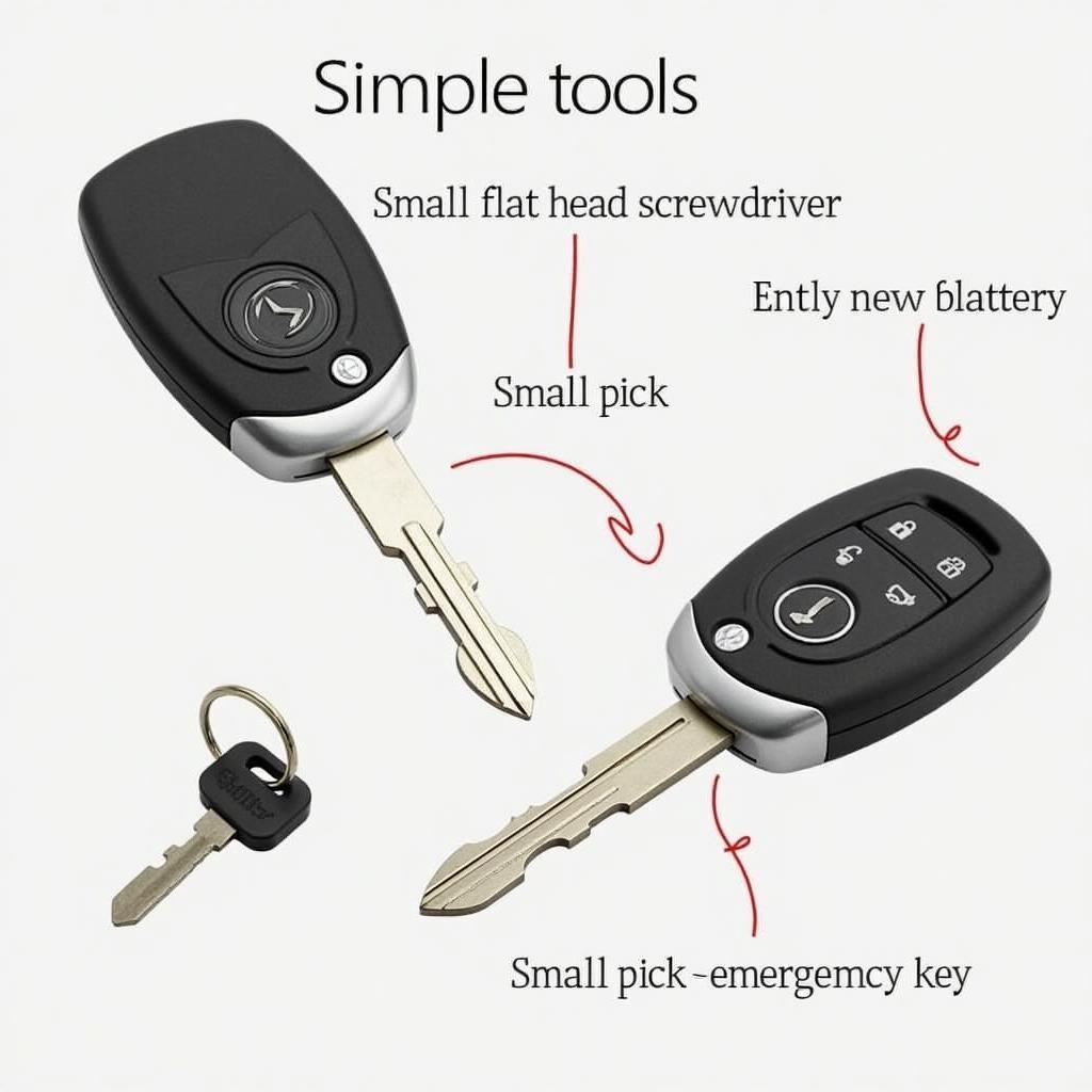 Tools for Replacing a Mercedes Key Fob Battery