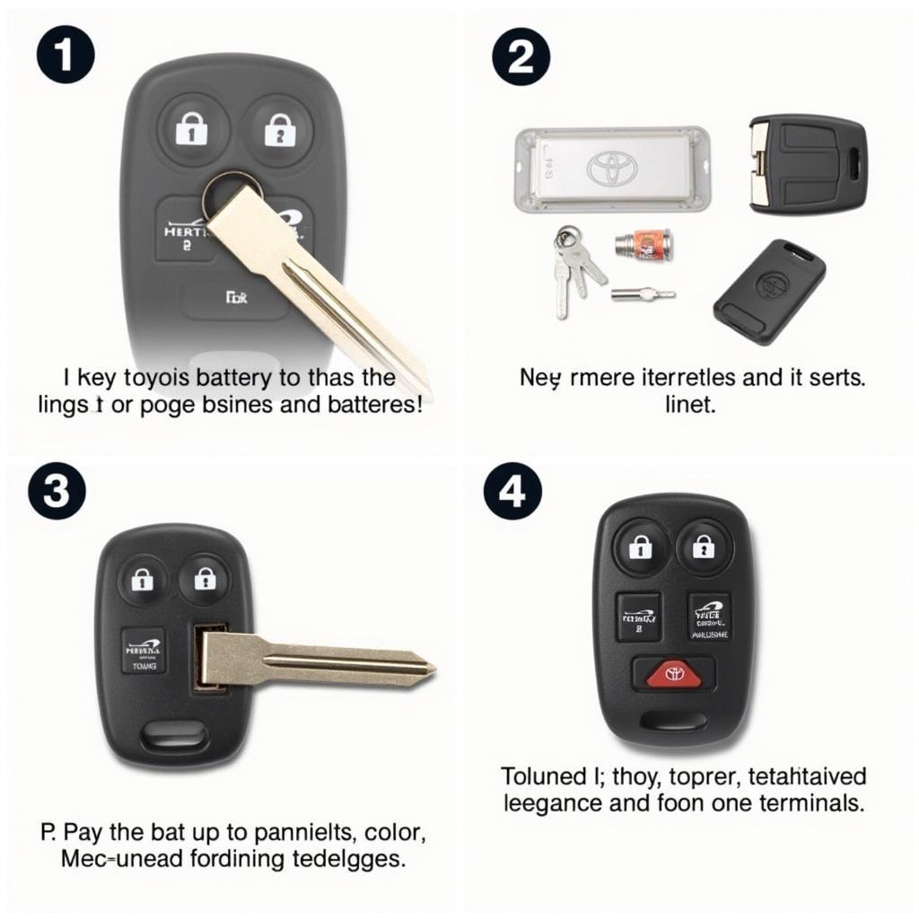 Toyota Key Fob Flashing Red - Battery Replacement