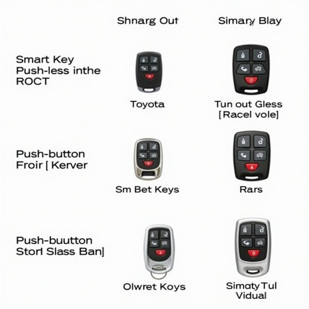 Different Types of Toyota Key Fobs