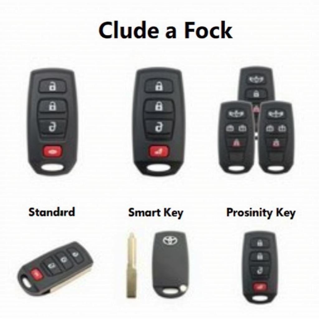 Different Types of Toyota Matrix Key Fobs