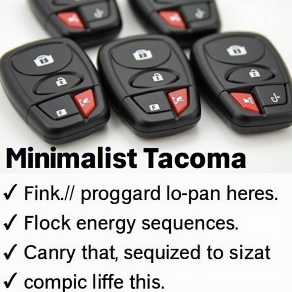 Troubleshooting Toyota Tacoma Key Fob Programming Issues