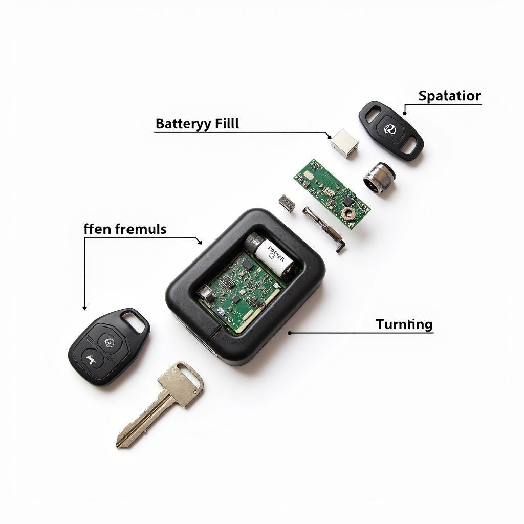 Volvo 850 Key Fob Components