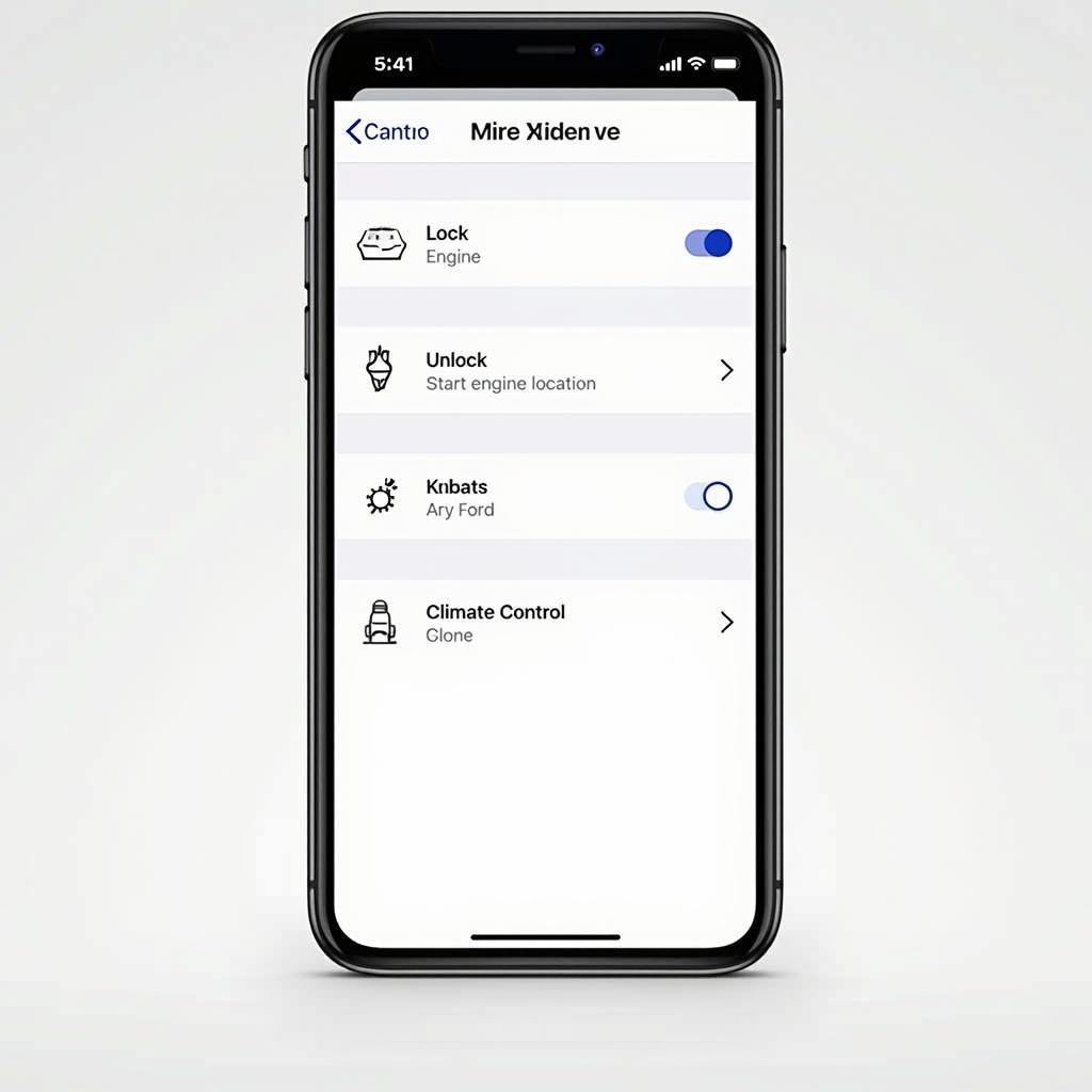 Volvo Digital Key App Interface