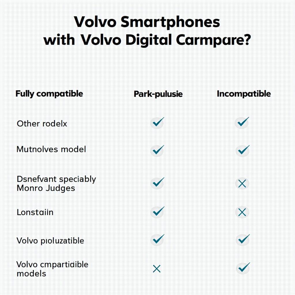 Volvo Digital Key Compatibility Chart