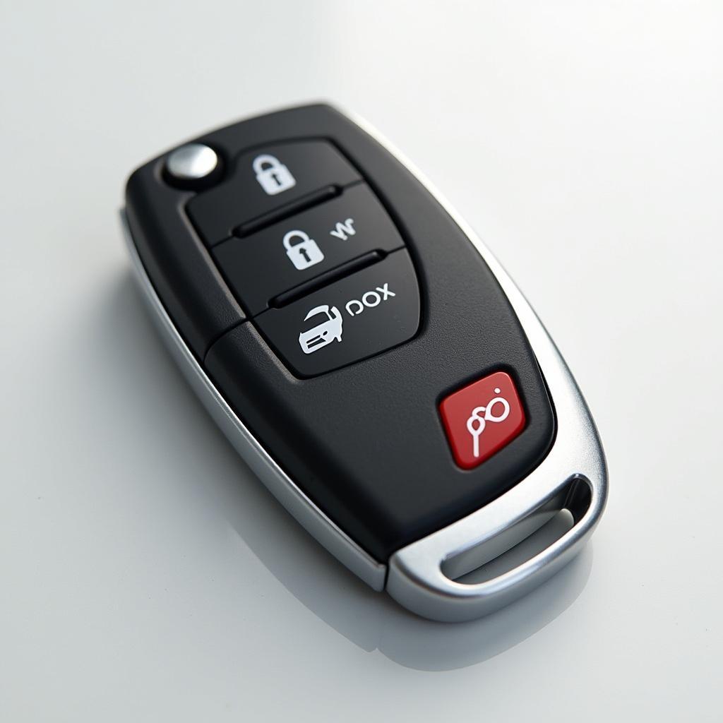 Close-up view of a Volvo XC90 key fob