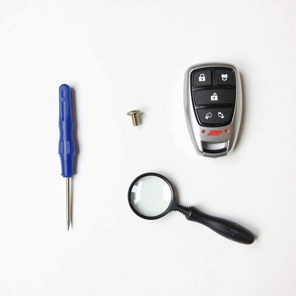 Tools for repairing a Volvo XC90 key fob