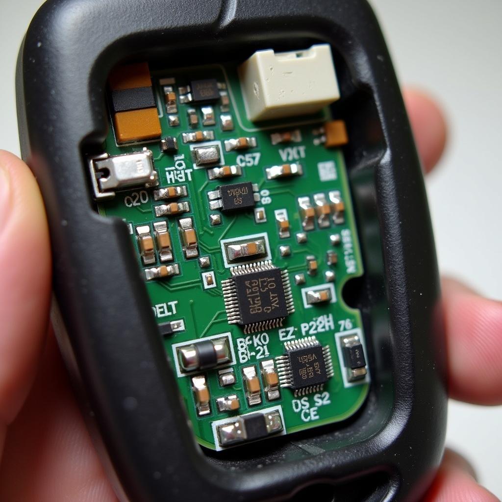 VW Beetle Key Fob Internal Circuitry