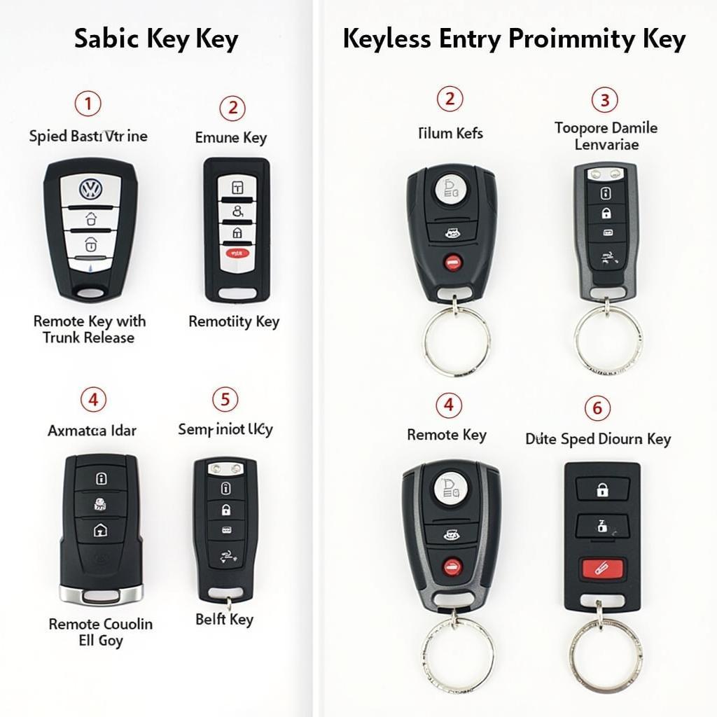 VW Eos Key Fob Types