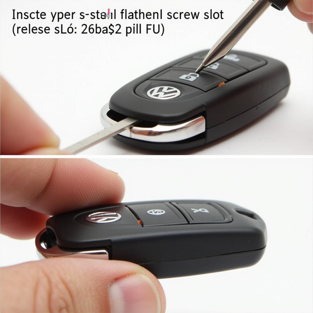 Opening a VW Golf Key Fob