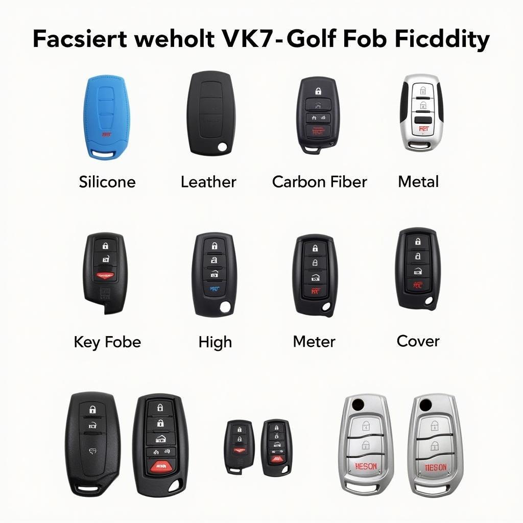 VW Golf Mk7 Key Fob Covers in Various Styles and Materials