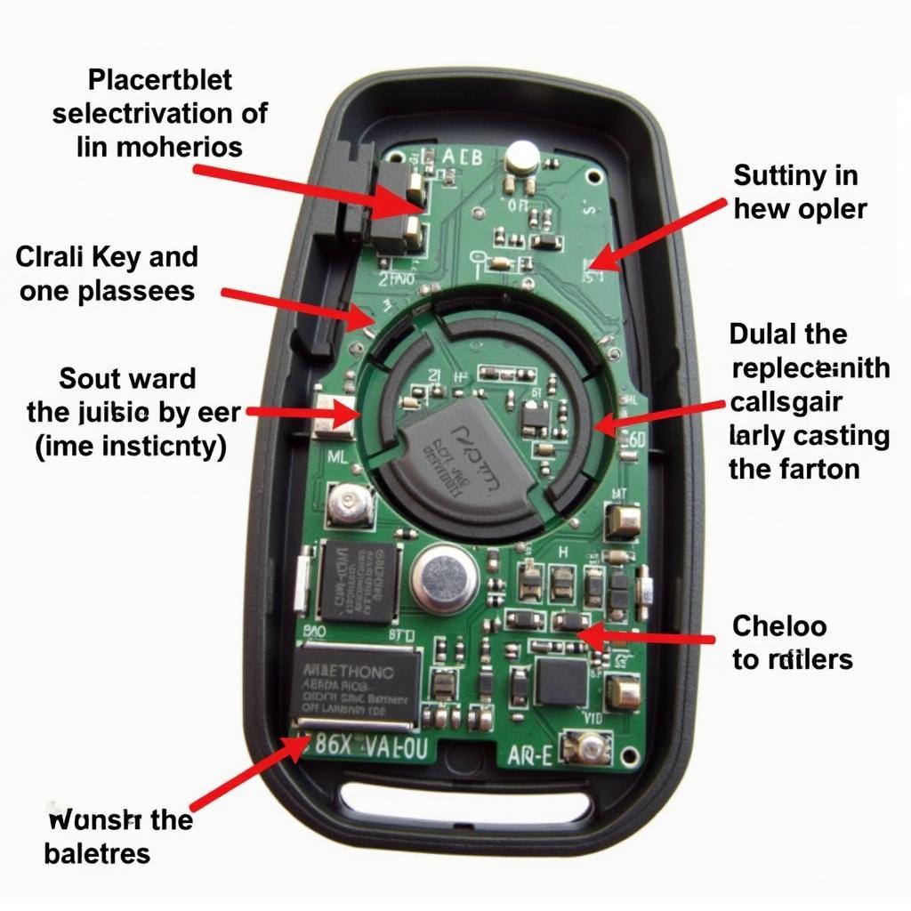 Internal Components of a 2014 VW Key Fob