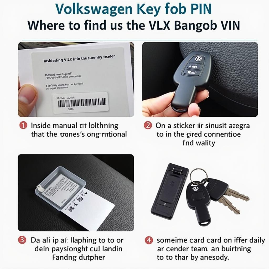 Common VW Key Fob PIN Locations