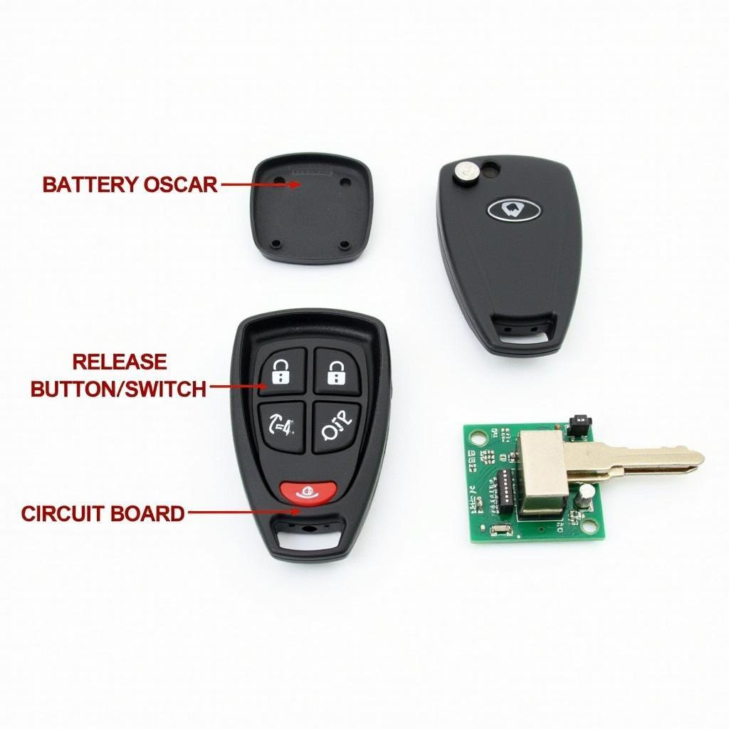 VW Passat 2015 Key Fob Components