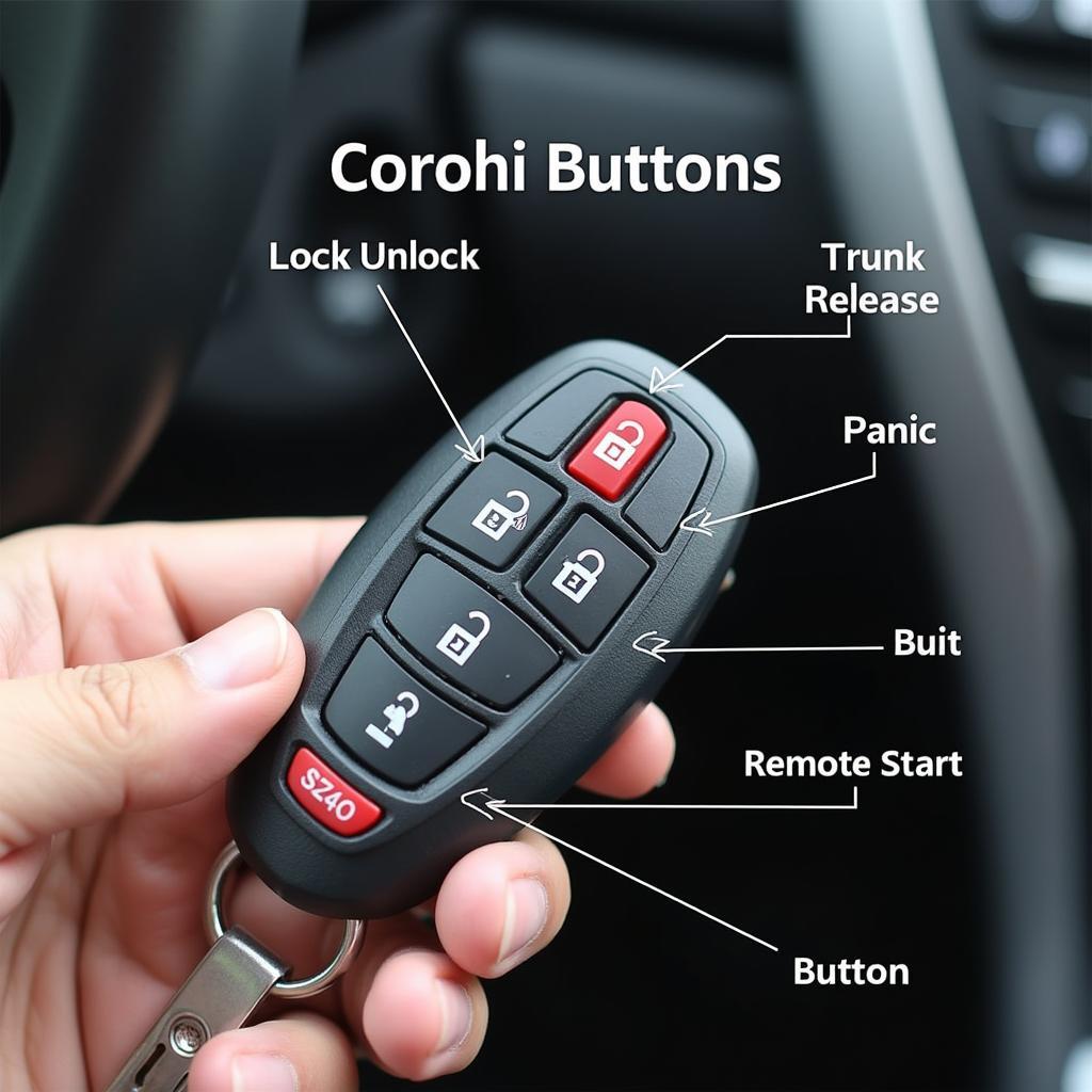 Nissan Altima Key Fob Functions Displayed