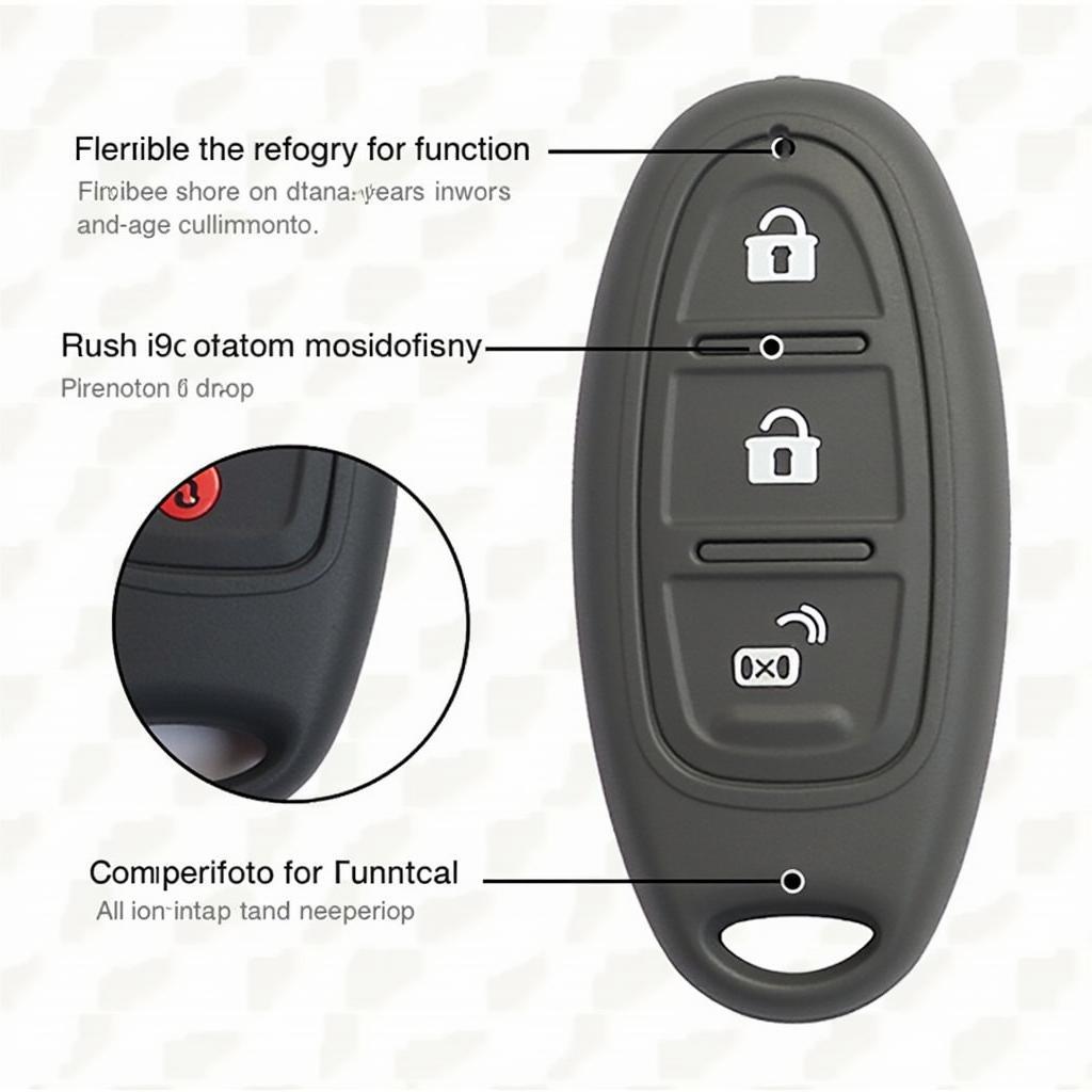 Silicone Key Fob Cover for 2014 Nissan Murano