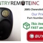 2005 Chevy Silverado key fob and vehicle