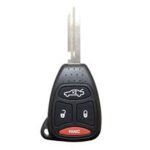 2005 Jeep Grand Cherokee key fob remote used for keyless entry and remote start systems, programming instructions provided.