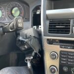 Volvo XC60 central console partially dismantled to access ignition switch