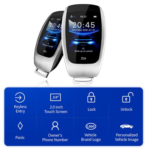 Fitcamx Smart Key Fob with Touch Screen Display