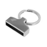 Nickel plated 1 inch key fob hardware for DIY keychain making