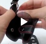 Video demonstrating the simple steps to install a protective leather key holder