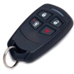 ADT Key Fob: The Honeywell 5834-4 wireless key fob, identical to ADT key fobs, featuring four buttons for security system control.