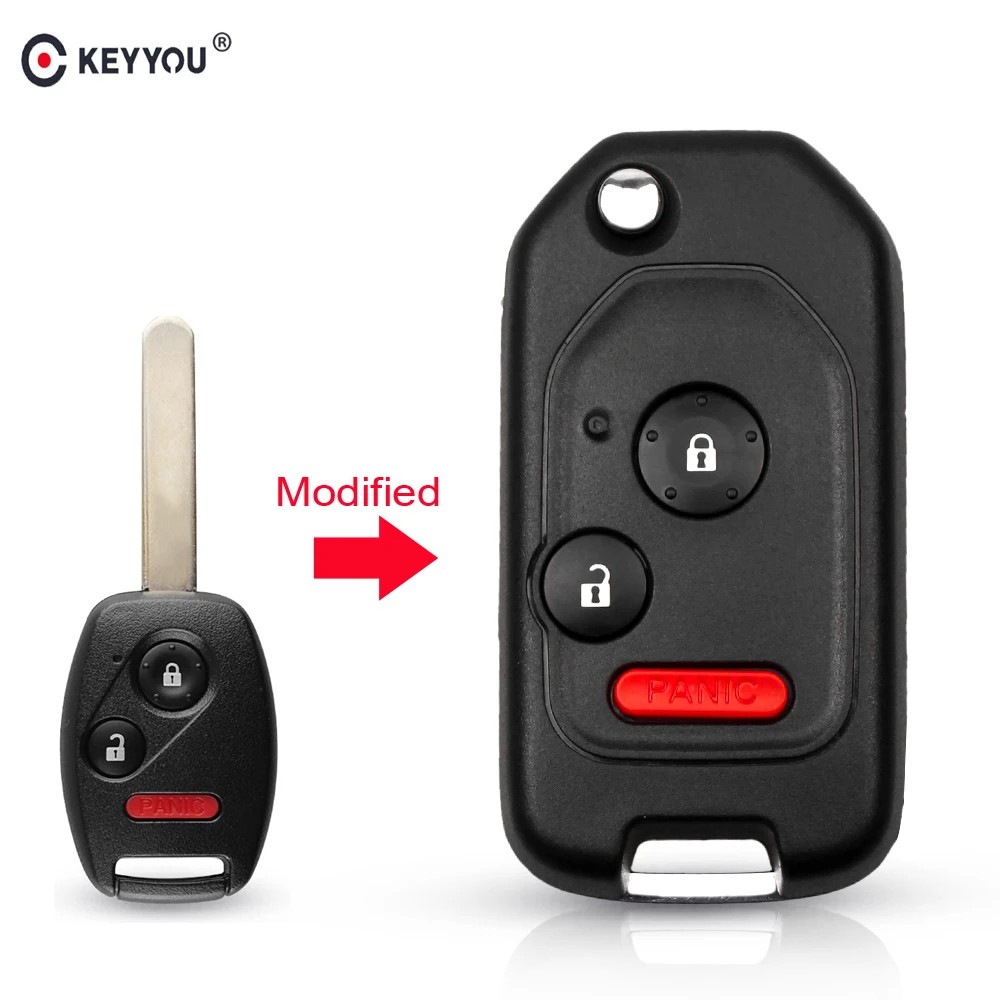 Modified Flip Car Key Shell for Honda