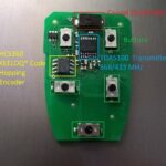 Volvo S40 2004 Key Fob Circuit Board - Examining the internal components of a faulty car key remote.